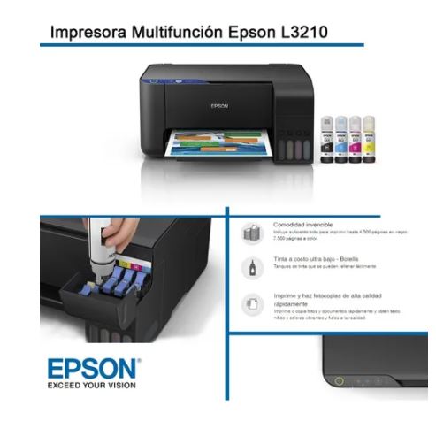 Impresora Multifunción Epson L3210 Ex 3110