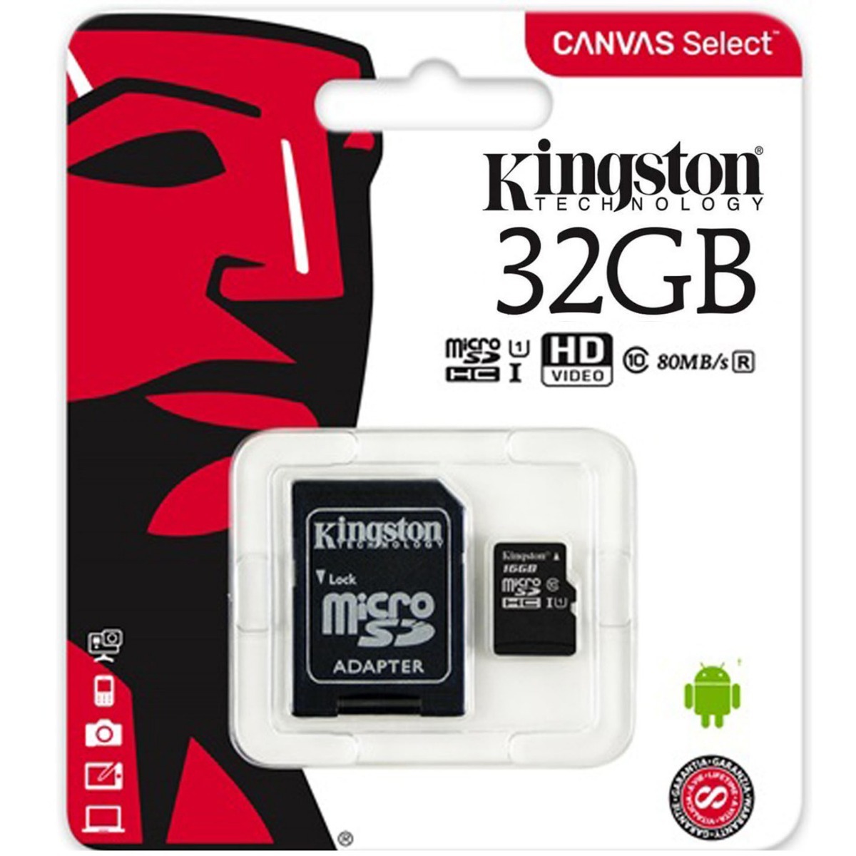 Memoria Micro SD 32gb Clase 10 Kingston